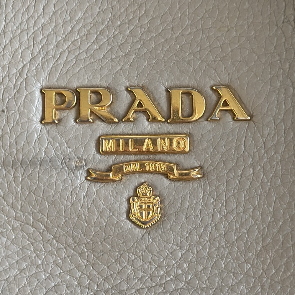 PRADA MILANO Logo Shoulder Hand Tote Bag Leather - Picture 17 of 17